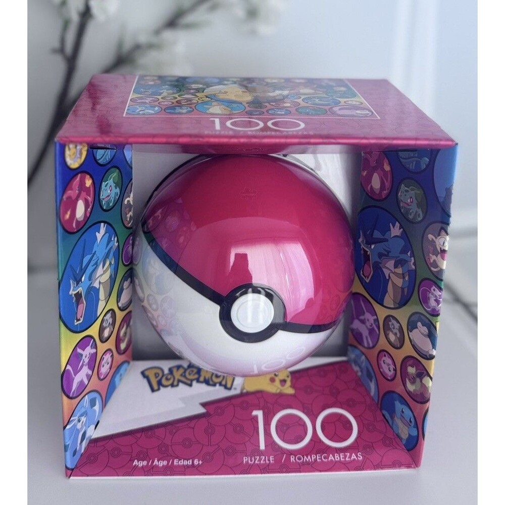 Pokemon Red Pokeball Puzzle 100 Piece Pikachu Eevee Charizard New